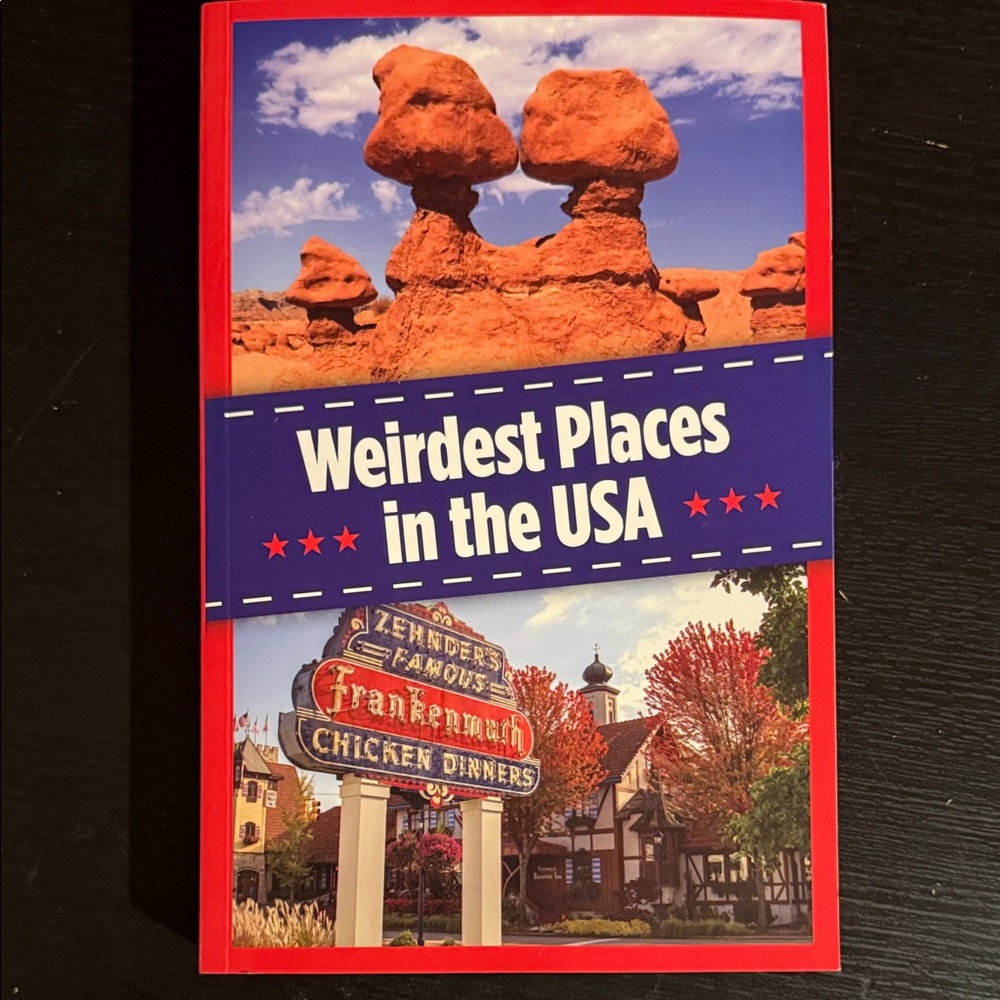 Weirdest Places in the USA Guidebook - Red & Blue Cover